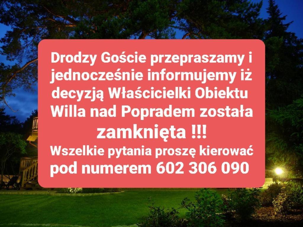 Bed and Breakfast Willa Nad Popradem Piwniczna-Zdroj Экстерьер фото